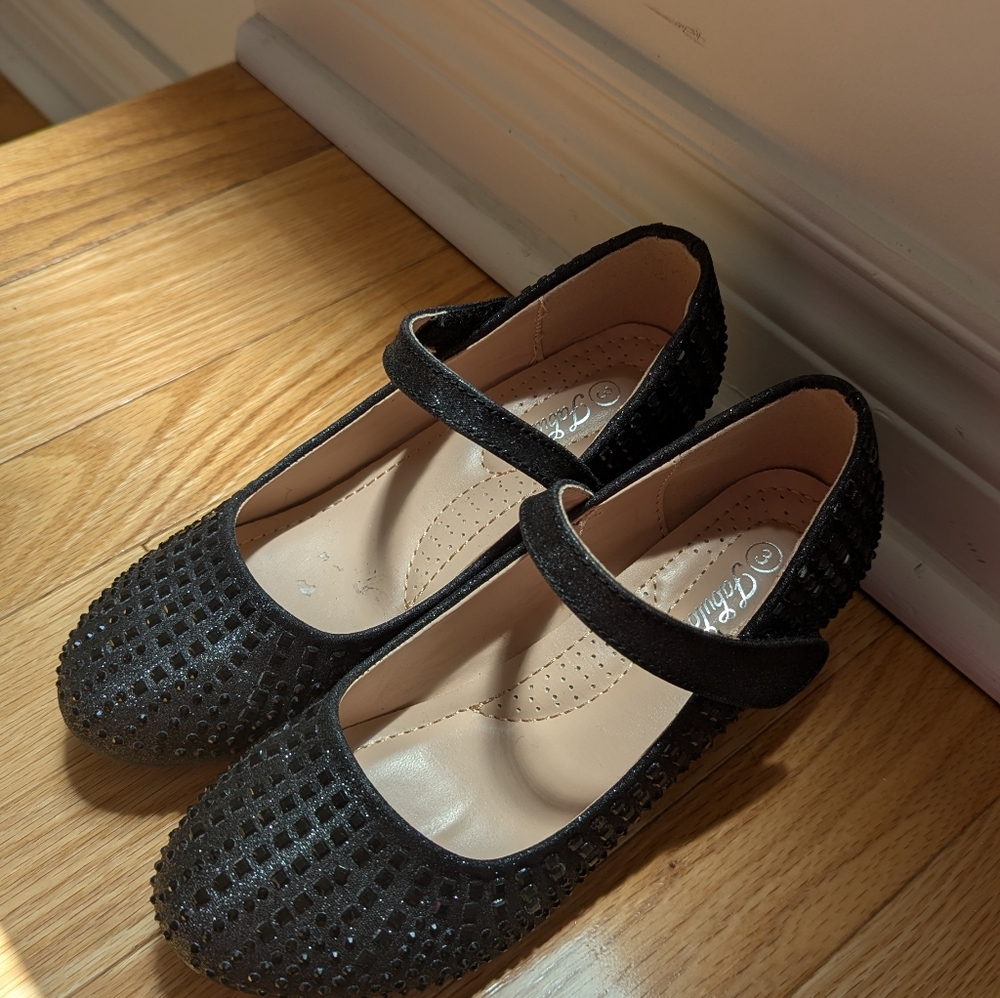 Elegant Black Kids Mary Jane Dress Shoes
